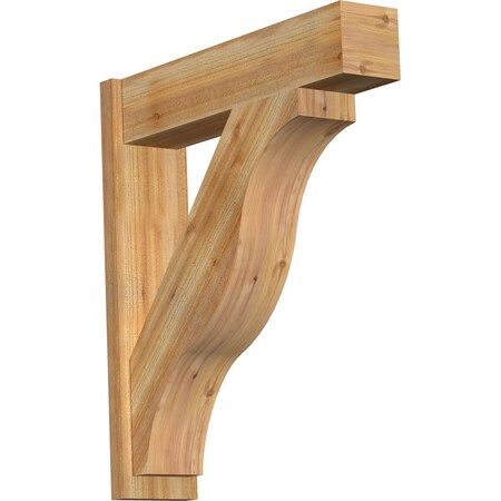 Ekena Millwork Funston Block Rough Sawn Outlooker, Western Red Cedar, 8"W x 34"D x 38"H OUT08X34X38FST05RWR